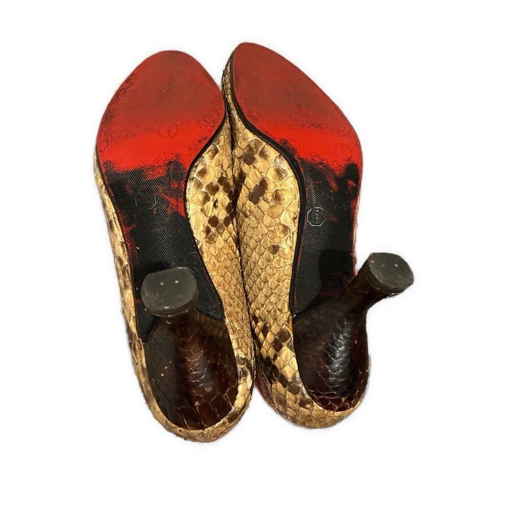 Genuine Python Snakeskin Custom Made High Heel Pu… - image 3